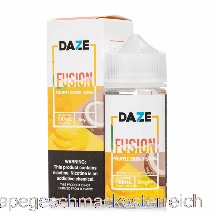 Ananas-Kokos-Banane – 7 Daze Fusion – 100 Ml, 0 Mg Vape-Geschmack